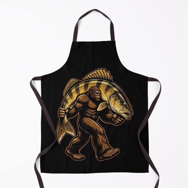 Item preview, Bigfoot with a Giant Fish Graphic Design designed and sold by rafaeltto.