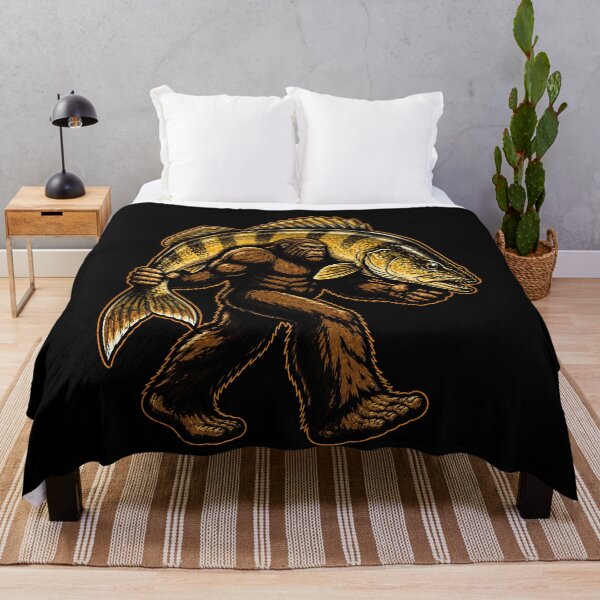 Item preview, Bigfoot with a Giant Fish Graphic Design designed and sold by rafaeltto.