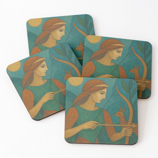 Item preview, Greek Goddess Artemis Painting – A Tribute to Greek Mythology designed and sold by GalleryKauffeld.