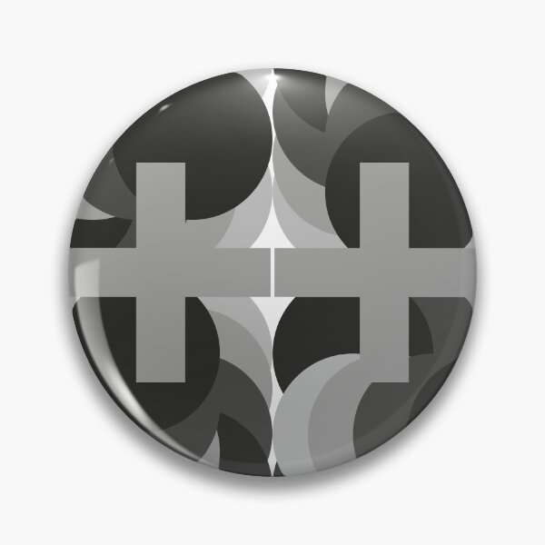 Item preview, Monochrome Geometric Cross Circle Art designed and sold by PoeticRecipeST.