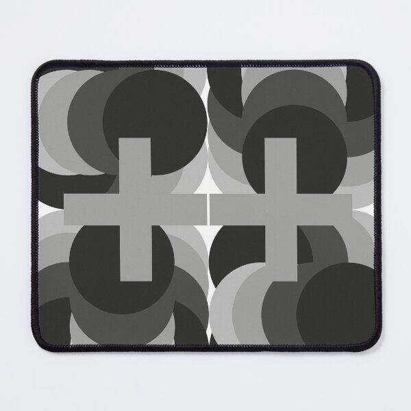 Item preview, Monochrome Geometric Cross Circle Art designed and sold by PoeticRecipeST.