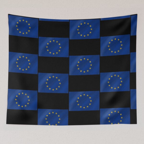 Item preview, European Flag Wave EU Flag Union Pride Design designed and sold by yazdogs.