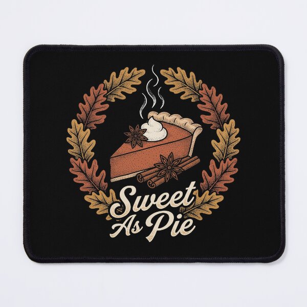 Item preview, Sweet As Pie Pumpkin Pie Slice Autumn Thanksgiving Food Pun designed and sold by TeNovaStudio ⭐⭐⭐⭐⭐.