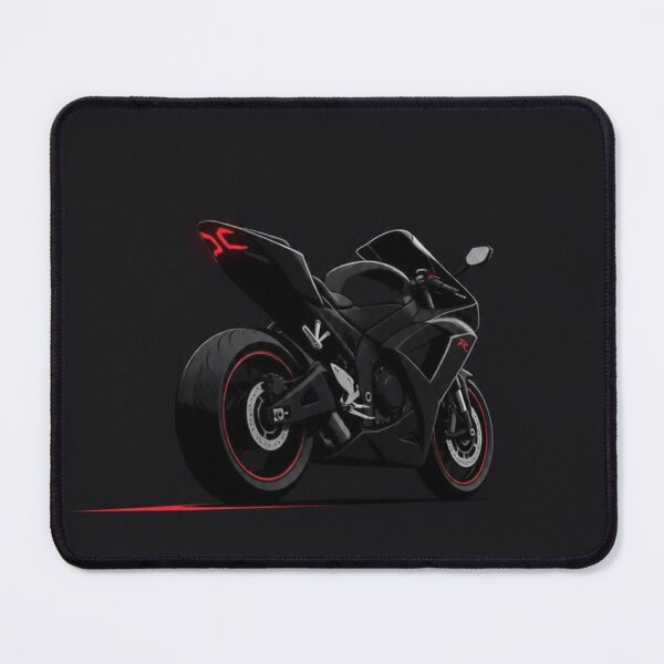 Item preview, Dark Motorcycle Rider – Minimalist Black Sportbike Design designed and sold by KUHATLIKHA.