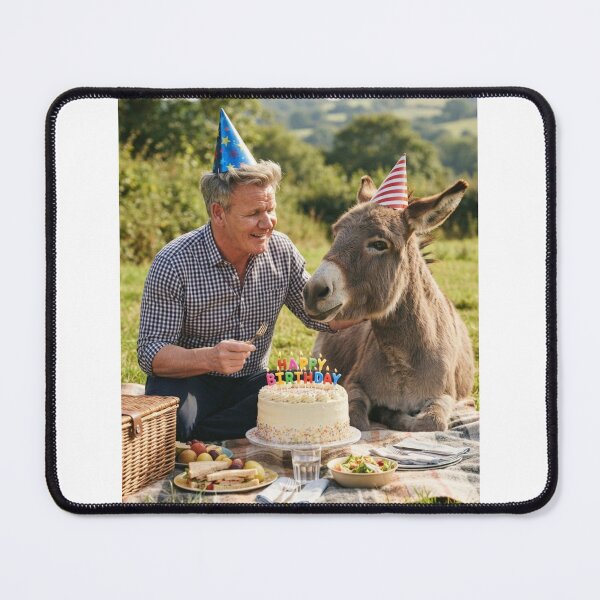 Item preview, Gordon ramsay Donkey picnic donkeys animal pet nature meme memes funny parody christmas birthday designed and sold by CheeseBlueprint.