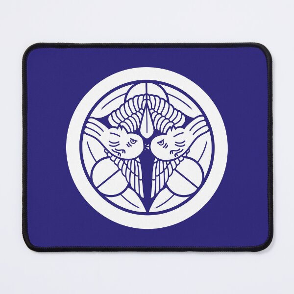 Item preview, Uesugi Kenshin Tobi-Suzume Crest Samurai Mon White Blue / Japanese Crest  designed and sold by 戦国まーけっと SENGOKU MARKET.