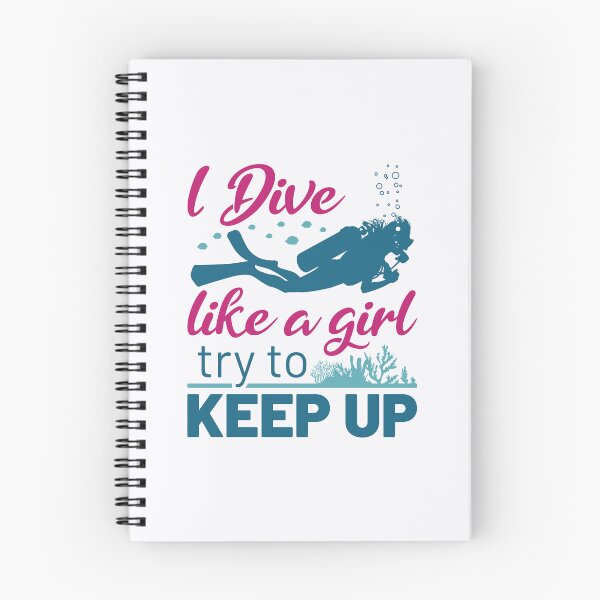 Item preview, I Dive Like a Girl Try to Keep Up Scuba Diving Women  designed and sold by jaygo.