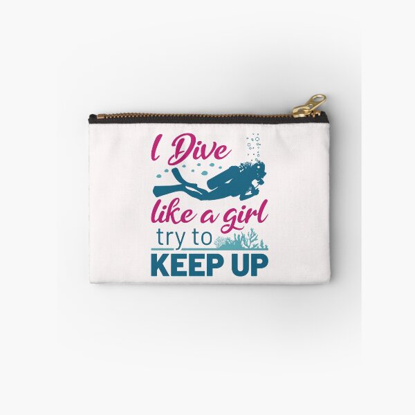 Item preview, I Dive Like a Girl Try to Keep Up Scuba Diving Women  designed and sold by jaygo.
