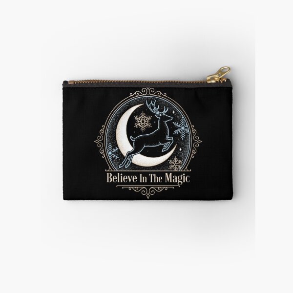 Item preview, Believe In The Magic Flying Reindeer Crescent Moon Christmas designed and sold by TeNovaStudio ⭐⭐⭐⭐⭐.