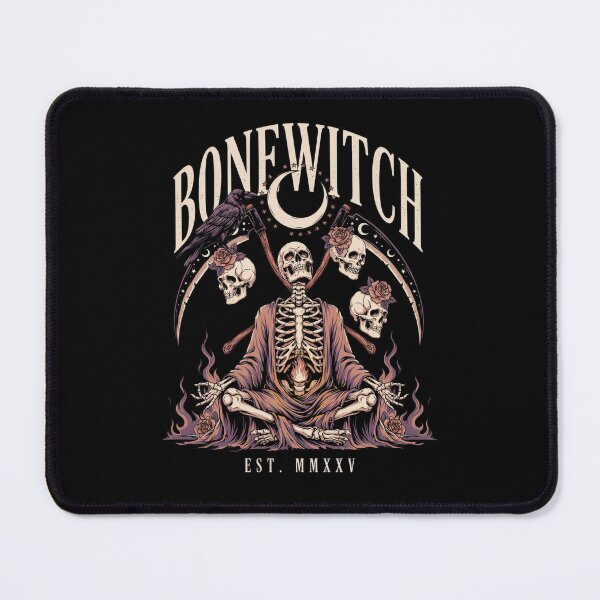 Item preview, Bonewitch T-Shirt | Death Is My Craft Skeleton Occult Halloween Graphic Tee v12 designed and sold by DarylWelsh2024.
