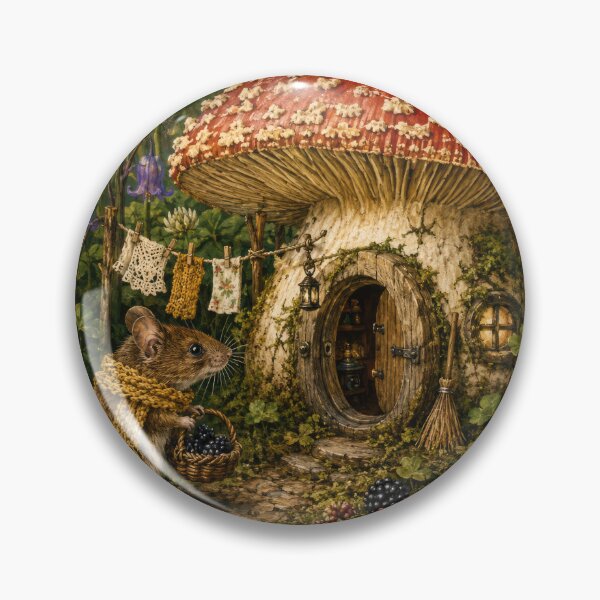Item preview, The Blackberry Mouse and the Enchanted Mushroom Cottage designed and sold by thewandswant.