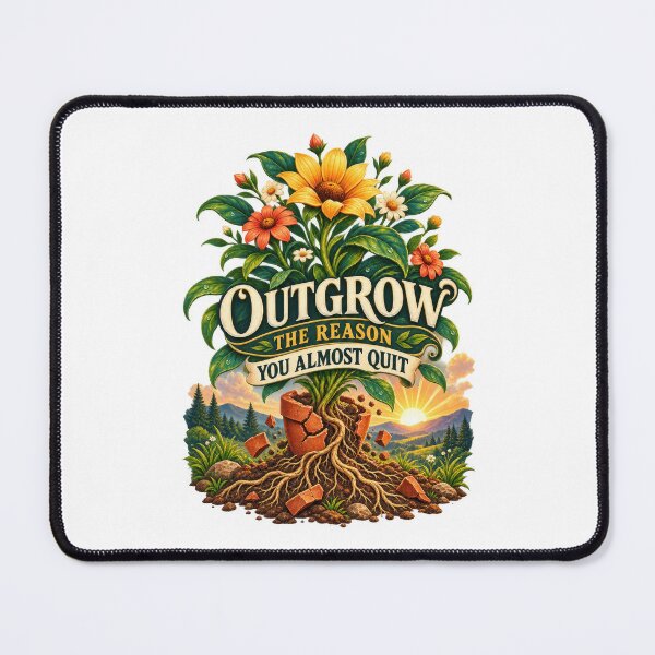 Item preview, Outgrow the Reason You Almost Quit designed and sold by Mosslume Studio.
