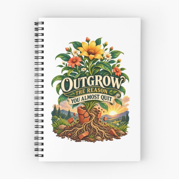 Item preview, Outgrow the Reason You Almost Quit designed and sold by Mosslume Studio.