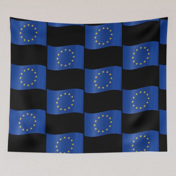 Item preview, European Waving Flag EU Flag Union Pride Design designed and sold by yazdogs.