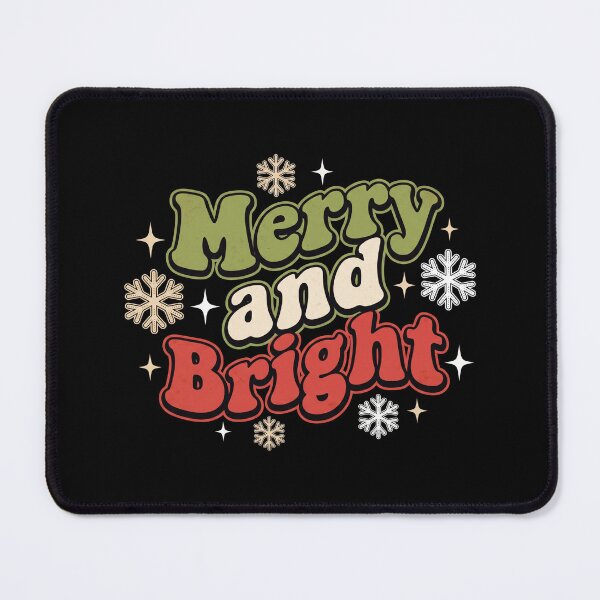 Item preview, Merry And Bright Retro Groovy Christmas Snowflakes Holiday designed and sold by TeNovaStudio ⭐⭐⭐⭐⭐.