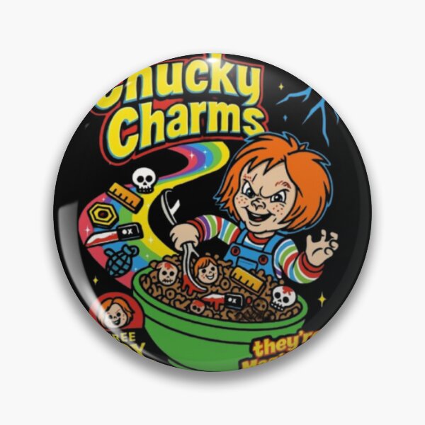 Item preview, Chucky Charms – Magically Malicious Cereal Parody designed and sold by WATEKE.