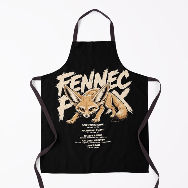 Item preview, Fierce Fennec Fox Illustration with Fun Facts designed and sold by rafaeltto.