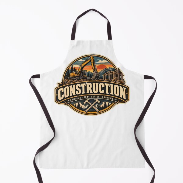 Item preview, Vintage Construction Logo – Construction Site and Worker Retro Style designed and sold by Dax Studio.