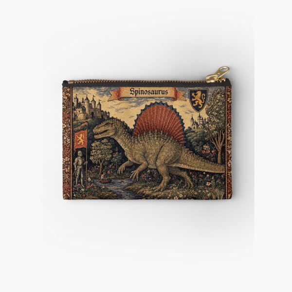 Item preview, Medieval tapestry style illustration of a dinosaur - Spinosaurus designed and sold by Vintage Designs +.