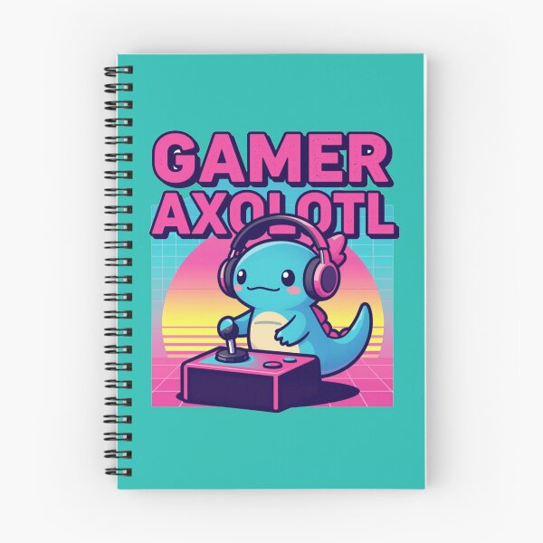 Item preview, 80s Retro Synthwave Gamer Axolotl Gaming Apparel designed and sold by A-to-y.
