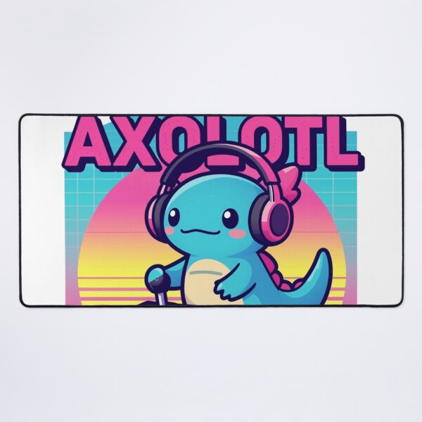 Item preview, 80s Retro Synthwave Gamer Axolotl Gaming Apparel designed and sold by A-to-y.