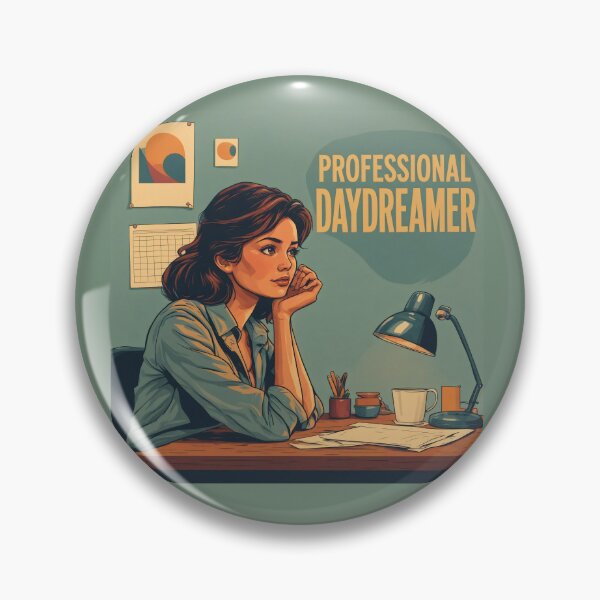Item preview, Professional Daydreamer Retro Office Art designed and sold by davitabros.