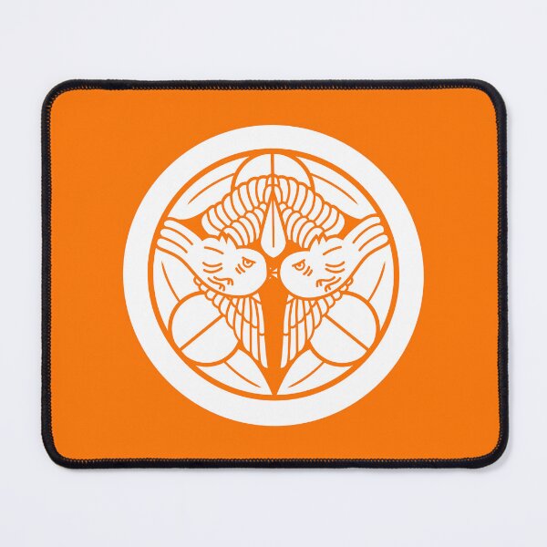 Item preview, Uesugi Kenshin Tobi-Suzume Crest Samurai Mon White Orange / Japanese Crest designed and sold by 戦国まーけっと SENGOKU MARKET.