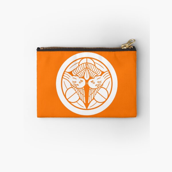 Item preview, Uesugi Kenshin Tobi-Suzume Crest Samurai Mon White Orange / Japanese Crest  designed and sold by 戦国まーけっと SENGOKU MARKET.