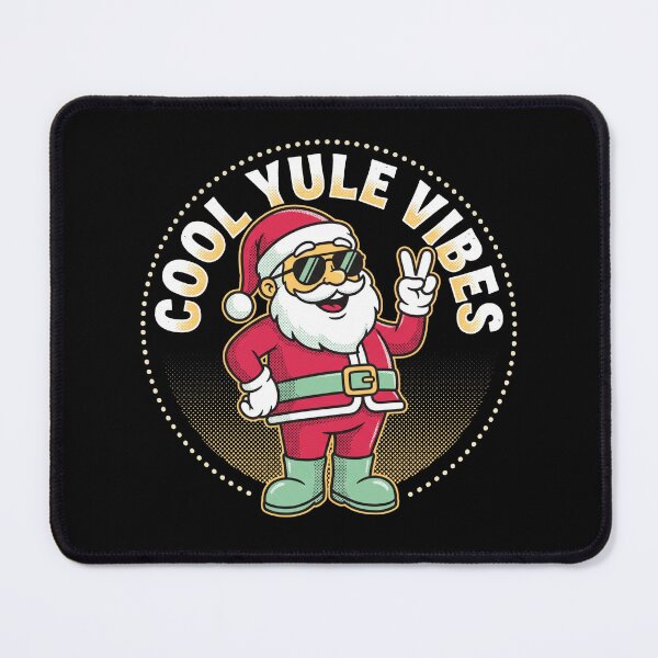 Item preview, Cool Yule Vibes Santa Claus Sunglasses Peace Sign Christmas designed and sold by TeNovaStudio ⭐⭐⭐⭐⭐.