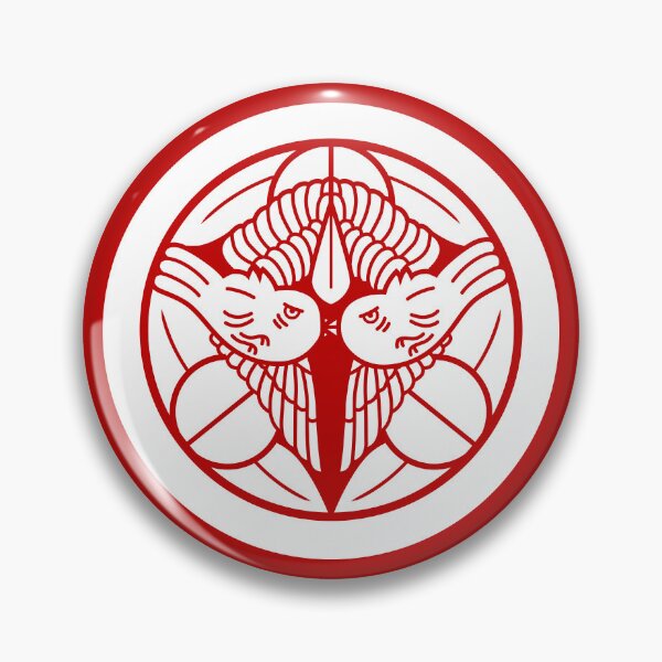 Item preview, Uesugi Kenshin Tobi-Suzume Crest Samurai Mon White Red / Japanese Crest  designed and sold by 戦国まーけっと SENGOKU MARKET.