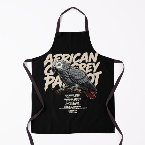 Item preview, Detailed African Grey Parrot Illustration designed and sold by rafaeltto.