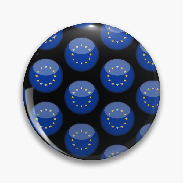 Item preview, European 3D Round Flag EU Union Pride Design designed and sold by yazdogs.