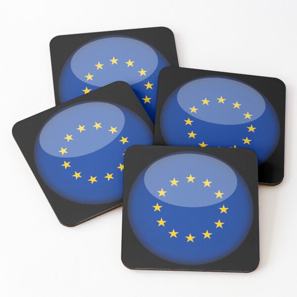 Item preview, European 3D Round Flag EU Union Pride Design designed and sold by yazdogs.