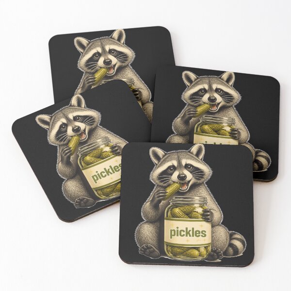 Item preview, Raccoon Eating Pickles designed and sold by AMCreatix.