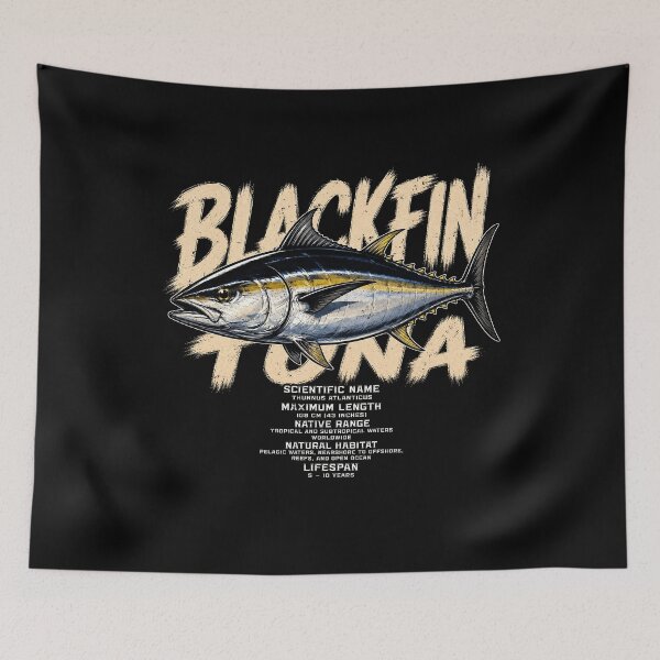 Item preview, Blackfin Tuna Vintage Illustration Design designed and sold by rafaeltto.