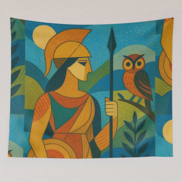 Item preview, Greek Goddess Athena Painting – A Tribute to Greek Mythology designed and sold by GalleryKauffeld.
