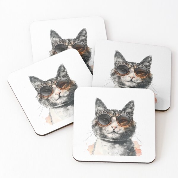 Item preview, Cat | Black & White Cat | Minimal Pet Aesthetic Art designed and sold by Mandayartstudio.
