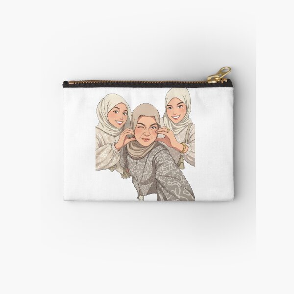 Item preview, Hijab Portrait best friend forever ootd elegance cute illustration vector art  designed and sold by sabartgunpla.