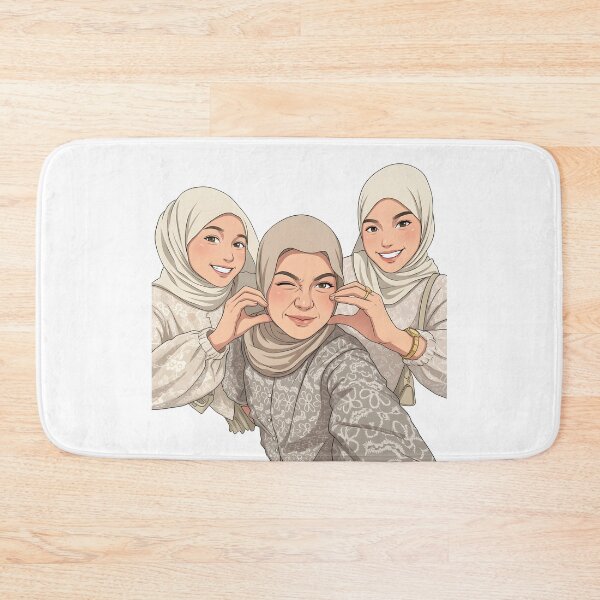 Item preview, Hijab Portrait best friend forever ootd elegance cute illustration vector art  designed and sold by sabartgunpla.