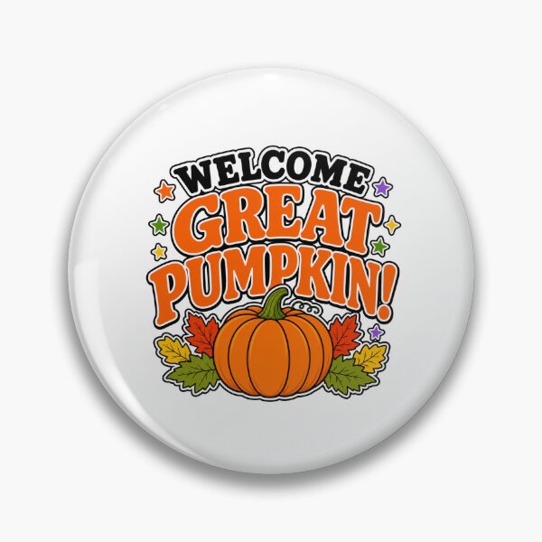 Item preview, Welcome Great Pumpkin Funny Halloween Retro  designed and sold by WeirdlyMild.