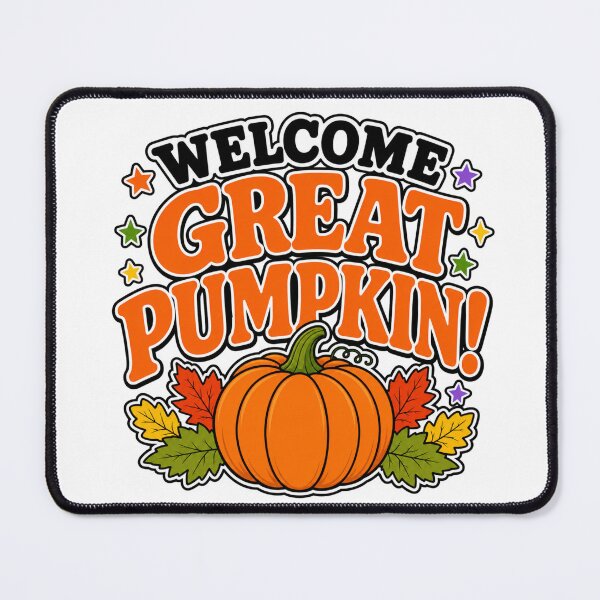 Item preview, Welcome Great Pumpkin Funny Halloween Retro designed and sold by WeirdlyMild.