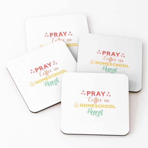 Item preview, Pray Coffee Homeschool Repeat  designed and sold by FamilyCurios.