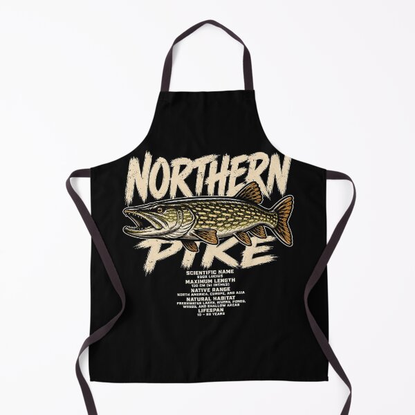 Item preview, Northern Pike Vintage Fishing Design designed and sold by rafaeltto.
