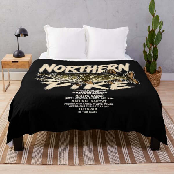 Item preview, Northern Pike Vintage Fishing Design designed and sold by rafaeltto.