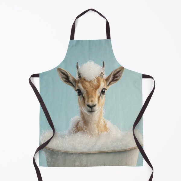 Item preview, Baby Gazelle Bubble Bath Cute Nursery Bathroom Wall Art designed and sold by LazyOwlStore.