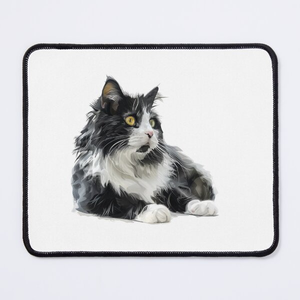 Item preview, Cat | Black & White Cat | Minimal Pet Aesthetic Art designed and sold by Mandayartstudio.