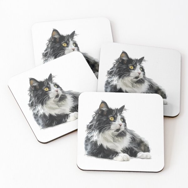 Item preview, Cat | Black & White Cat | Minimal Pet Aesthetic Art designed and sold by Mandayartstudio.