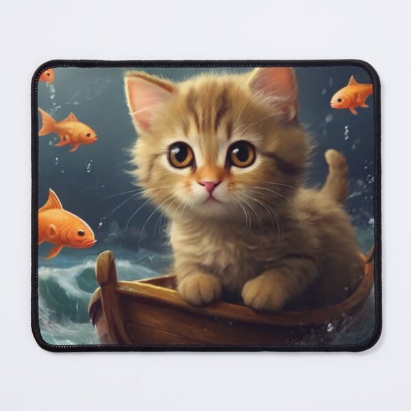 Item preview, A kitten sailing designed and sold by Designfs.