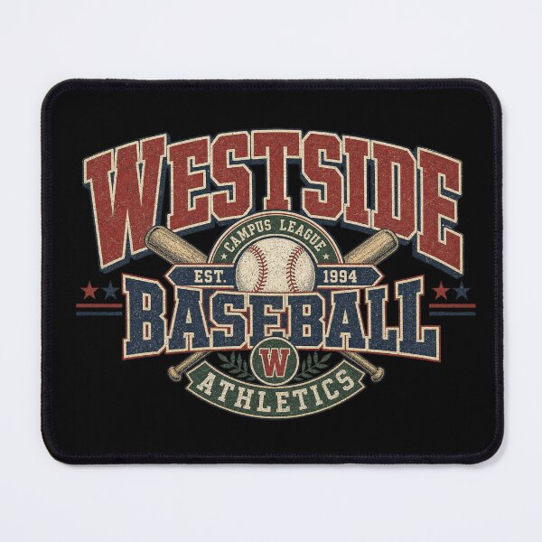 Item preview, Vintage College Baseball Varsity 90s Athletics – Back to School Retro Sports Design designed and sold by Cary-s.