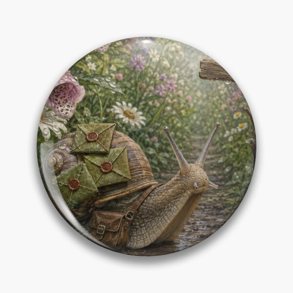 Item preview, The Woodland Snail Postman designed and sold by thewandswant.